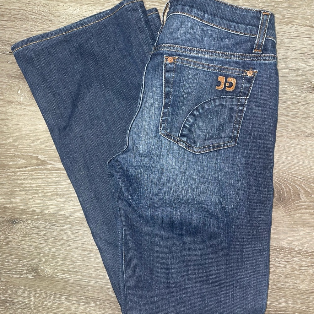 Joe's Jeans Low Waisted Dark Blue Flare